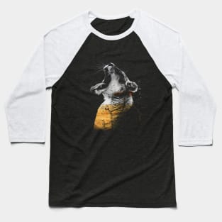 Lion Safari Baseball T-Shirt